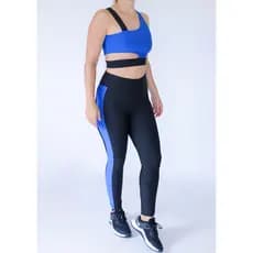 Conjunto calça e top Fitness para Treino. Roupa de academia
