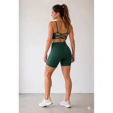 CONJUNTO FITNESS FEMININO PARA TREINO - SHORT CINTURA ALTA E TOP