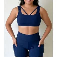 Conjunto Fitness Feminio Top Detalhes
