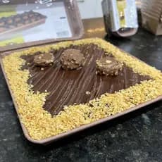 Forma Quadrada de Papel Forneável  Grande com Tampa Ideal para Brownie e Quiche Forma Italiana