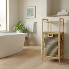 Cesto Organizador Roupa Bambu