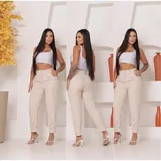 Calça Feminina Alfaiataria Cenoura Tendência 2026 - Disponíveis En Várias cores e Tamanhos  P, ao GG