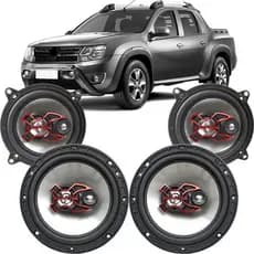 Kit Alto Falante 6 E 5 Pol 200w Renault Oroch 12 A 24 Bravox Cor B3x60x+b3x50x