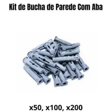 Bucha Fixação Tijolo Furado Medidas 8mm e 10 mm Kit 50, 100, 200 peças