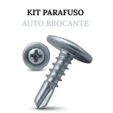 Kit Parafuso Auto Brocante Flangeado Para Parede Fixação 42x13mm