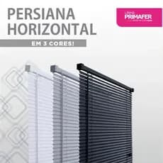 Persiana Horizontal Atlas Casa 140x130cm Para Janela Branca Cinza Preta