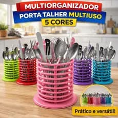 Porta Talheres 3 Cores Separador De Facas e Garfos Resistente Multifuncional Excelente Coloridos