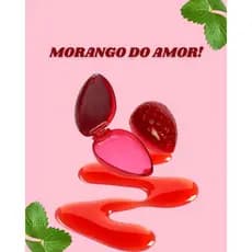 Brilho Labial Morango Hidratante Gloss Efeito Espelhado Longa Duração