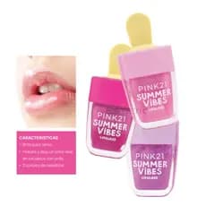 Lip Gloss Summer Vibes  | Brilho Intenso + Hidratação | Efeito Lábios Volumosos