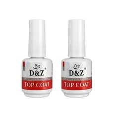 Kit 2 Top Coat Unha Gel Brilho Intenso Secagem Rápida Acabamento Profissional UV LED