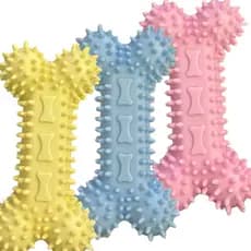 Brinquedo Mordedor de Osso para Pets – Ideal para Cães, Limpa Dentes e Alivia o Estresse