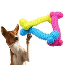Brinquedo Cravinho para cães – Mordedor Resistente, Massageia Gengivas e Limpa os Dentes