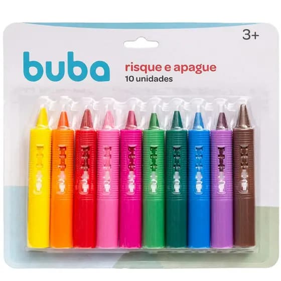 Giz Canetinhas Risque Apague Brinquedo Divertido Banho Criança Buba