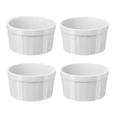 Kit com 4 Ramekin Coza Uno 150ml Branco
