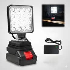 Lanterna Refletor Lampada Luz Led 4 Polegadas Com  Bateria  Portátil Recarregável