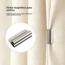 Prendedores magnéticos para cortinas, sem pregos nem furos