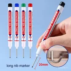 8pcs/Conjunto Marcadores Permanentes de Ponta Longa com Profundidade de 20mm para Decoração de Caneta Perfuradora de Met