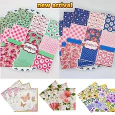 [100 Estilos] Guardanapos de Papel com Estampa Floral, Guardanapos Decorativos, 20 Folhas/Pacote