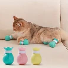 Botinhas impermeáveis de silicone para animais de estimação, adequadas para gatos e cães, design para as quatro patas, u