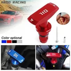 Haste de Óleo Universal de Alumínio para Motor de Carro, nas Cores Preto, Azul e Vermelho