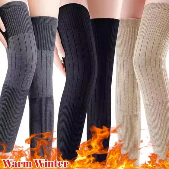 Aquecedores de pernas grossos e quentes para o inverno - unissex, adequados para uso diário, com elasticidade para prote