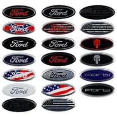 Adesivo Com Logotipo Do Volante Ford Para Fiesta/Focus/Mondeo , Tamanho Pequeno 5.9 Cm * . 2.9