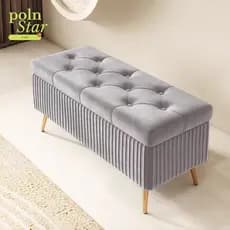 Sofá de armazenamento Banqueta para troca de sapatos Veludo100cm