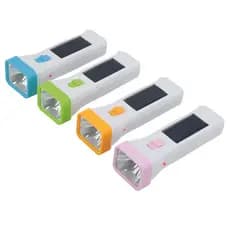 Lanterna LED Solar Recarregável BEJ-404 IP44 Dupla Recarga Solar Elétrica Emergência Camping