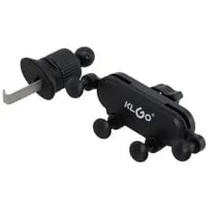Suporte Celular Veicular Gravitacional PEI-PH31 Abertura Automática Saída Ar 360° ABS Inox