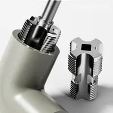 Rosqueador Abridor De Rosca Interno Para Tubo De Água 1/2,3/4 Ppr Pvc Com Encaixe Para Parafusadeira