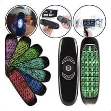 Controle Mini Teclado Air Mouse Wireless Sem Fio Android Tv