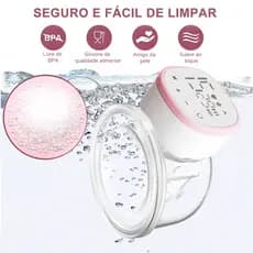 Bomba tira-leite elétrica Sem dor Alta potencia de sucção integrada Silenciosa Massageador Portátil
