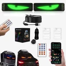 Display LED flexível programável Devil's Eye para carros/caminhões 60*12cm (pacote com 2)