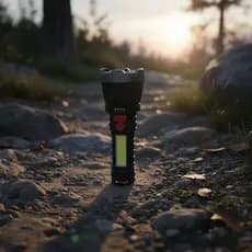 Lanterna Led Recarregável USB  Camping 4 funções.