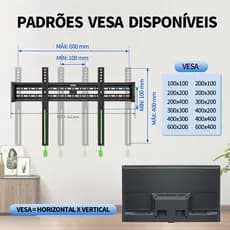 Wall Mount for 26 to 60 Inches TV Reinforced Fixed Steel