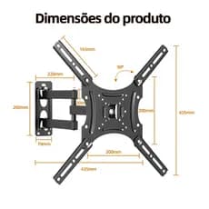 Sonn Tri-articulated TV and monitor support 23 to 65 inches