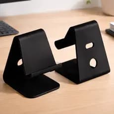 Suporte Celular Escritório De Mesa Universal Entrada Carregador Antiderrapante Protege e Segura
