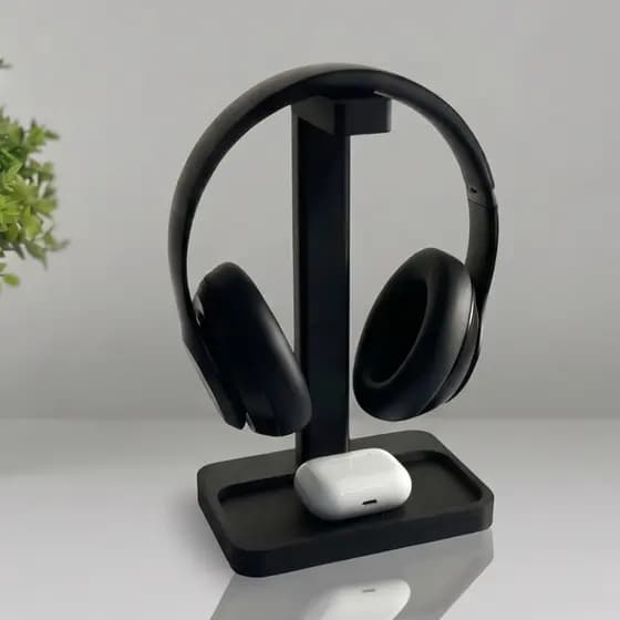 Suporte Para Headset Fone De Ouvido Gamer De Mesa Universal Setup Minimalista Antiderrapante