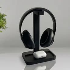Suporte Para Headset Fone De Ouvido Gamer De Mesa Universal Setup Minimalista Antiderrapante