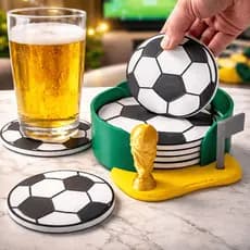 KIT Porta Copos Copa do Mundo de Futebol Seleção Decoração