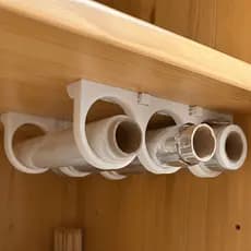 Suporte Organizador Papel Alumínio Filme PVC Papel Toalha Ajustável Armário Cozinha