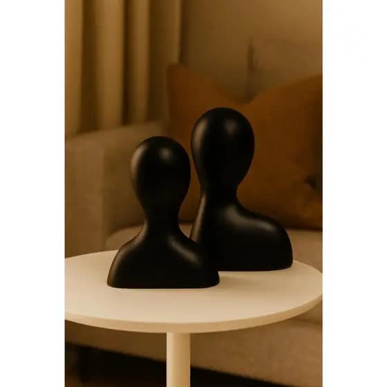 Escultura Casal  Decoração Cerâmica Rack Sala Escritório lançamento luxuoso decorativo moderno