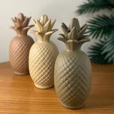 Abacaxi Decorativo G - Enfeite em Cerâmica Varias Cores Para Cozinha, Balcão, Mesa