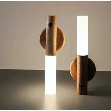 Luminária Smart Sensor de Movimento LED Lâmpada Magnética Recarregável Parede Cabeceira Portátil