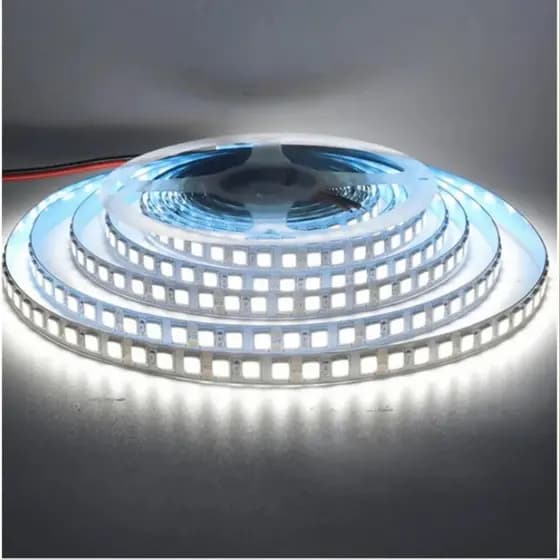 Fita Led 3528 5m Premium 120leds/m 600 Leds Ip20 Ideal para Decoração de Espaços Perfil    Sem Fonte