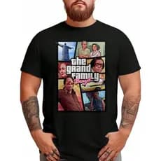 Camiseta The Grand Family A Grande Família GTA Blusa Camisa Unissex 100% Algodão Lançamento Envio Varias Cores!! PLUS SI
