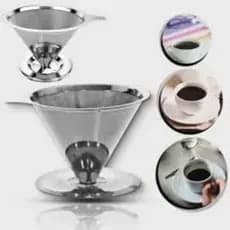 Filtro de Café Reutilizável em Aço Inoxidável | Lavável, Ecológico e Ideal para Chá e Café