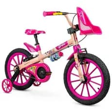 Bicicleta Bike Barbie Infantil Nathor Aro 16