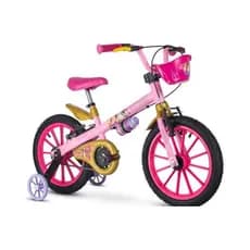 Bicicleta Bike Infantil Princesas Nathor Kids Aro 16