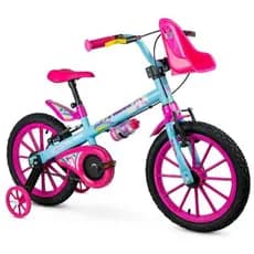 Bicicleta Bike Infantil Unicórnio Nathor Kids Aro 16